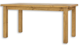 Rustikální jídelní stůl  POPRAD MES13A 80x80 cm:tmavý vosk