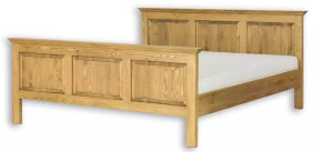 Rustikální postel POPRAD ACC02 160x200 cm:tmavý vosk