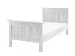 Rustikální postel POPRAD WHITE ACC02 90x200 cm:bílá patina