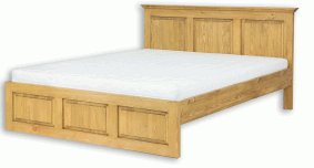 Rustikální postel POPRAD ACC03 200x200 cm:světlý vosk