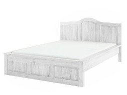 Rustikální postel  POPRAD WHITE ACC04 160x200 cm: bílý vosk