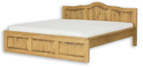 Rustikální postel POPRAD ACC04 200x200 cm:tmavý vosk