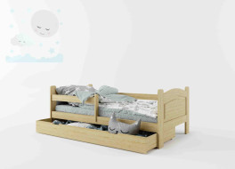 Dětská postel Dominik 160x80 cm:bezbarvý lak