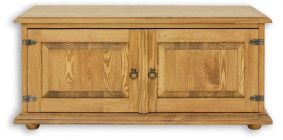 Rustikální skříňka POPRAD GAB05 z masivního dřeva:tmavý vosk
