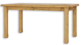 Rustikální jídelní stůl POPRAD MES02A 200x100 cm:tmavý vosk