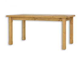 Rustikální jídelní stůl POPRAD MES02A 180x90 cm:světlý vosk