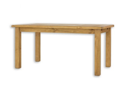 Rustikální jídelní stůl POPRAD MES13A 120x80 cm:tmavý vosk