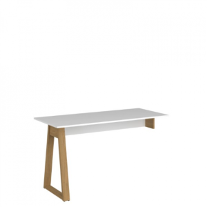 NEPTUN  pracovní deska  PC  stolu  140  bílá  /  dub  kamenný