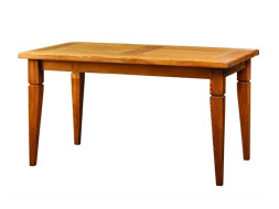 Rustikální jídelní stůl POPRAD MES03A 160x80 cm:tmavý vosk