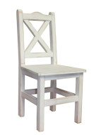Rustikální židle POPRAD WHITE SIL02:bílý vosk