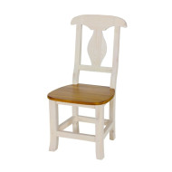 Rustikální židle POPRAD WHITE SIL03:bílý vosk-tmavý vosk