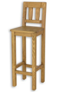 Rustikální barová židle POPRAD SIL10:světlý vosk