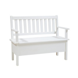 Rustikální lavice POPRAD WHITE SIL14B 150 cm:bílý vosk