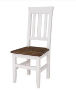 Rustikální jídelní židle POPRAD SKN04:bílý vosk-tmavý vosk