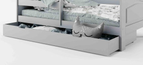 Šuplík pod dětskou postel:šedá