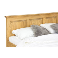 Rustikální postel POPRAD ACC03 180x200 cm:tmavý vosk