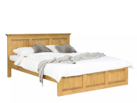 Rustikální postel POPRAD ACC03 180x200 cm:tmavý vosk
