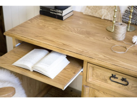 Rustikální psací stůl POPRAD BIK01A:světlý vosk