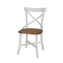 Rustikální noční stolek POPRAD WHITE COM115 pravý:bílý vosk-tmavý vosk