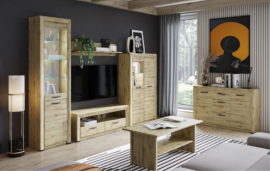 SAPORO vitrína 1d1w dub navara