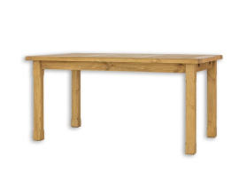 Rustikální jídelní stůl POPRAD MES02B 80x80 cm:tmavý vosk