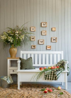 Rustikální jídelní stůl POPRAD WHITE MES03A 80x80 cm:bílý vosk