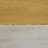 Rustikální jídelní stůl POPRAD WHITE MES13B 160x80 cm:bílá patina-světlý vosk