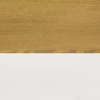 Rustikální jídelní stůl POPRAD WHITE MES13A 80x80 cm:bílý vosk-světlý vosk