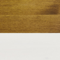 Rustikální jídelní stůl POPRAD WHITE MES13A 80x80 cm:bílý vosk-tmavý vosk