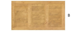 Rustikální jídelní stůl POPRAD WHITE MES13B 140x80 cm:antická bílá-tmavý vosk