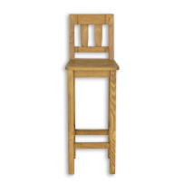 Rustikální barová židle POPRAD SIL10:tmavý vosk