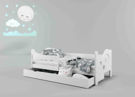 Šuplík pod dětskou postel:bílá