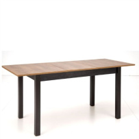 TOR rozkládací jídelní stůl 130/175 dub artisan / černá