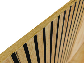 Piano postel s roštem 120x200cm zlatý dub/černá
