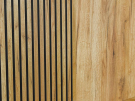 Piano postel s roštem 120x200cm zlatý dub/černá