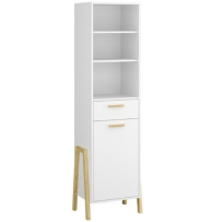 BELLE otevřený  regál 1d1s  bílý