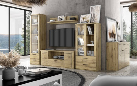 DOORSET  skříň  se zrcadlem  4d2s  dub navarra