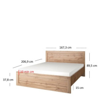 MORITZ postel 160 - dub wotan